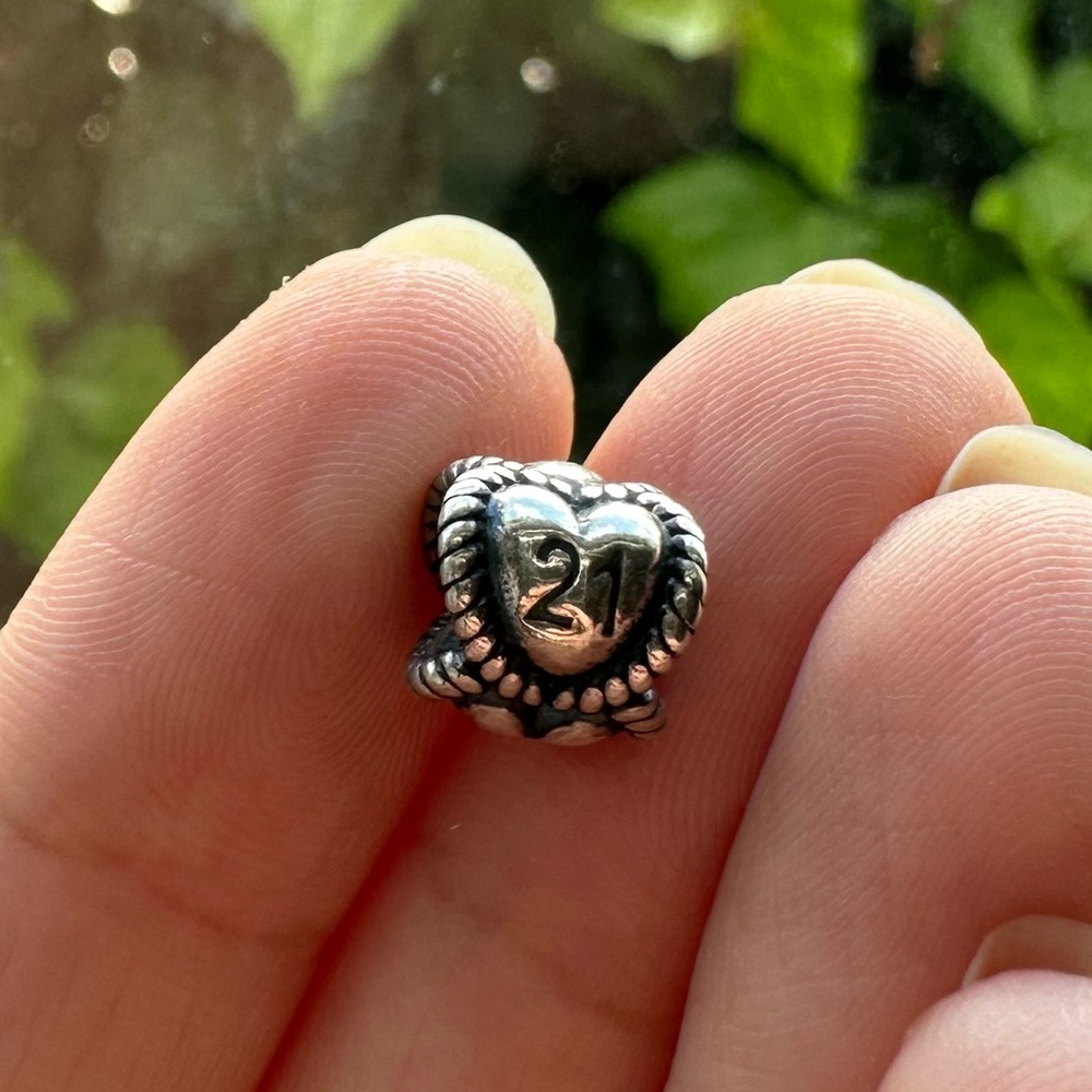 Twenty One 21st birthday Pandora Charm Silver